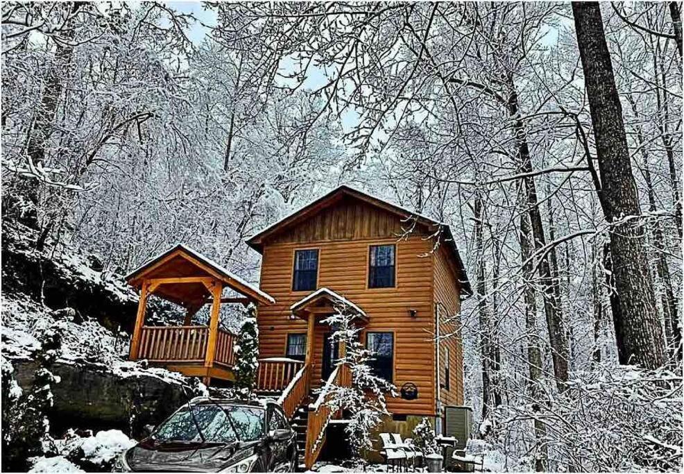 Permanent Vacation-Private Honeymoon Cabin With Hot Tub Sevierville Exterior foto